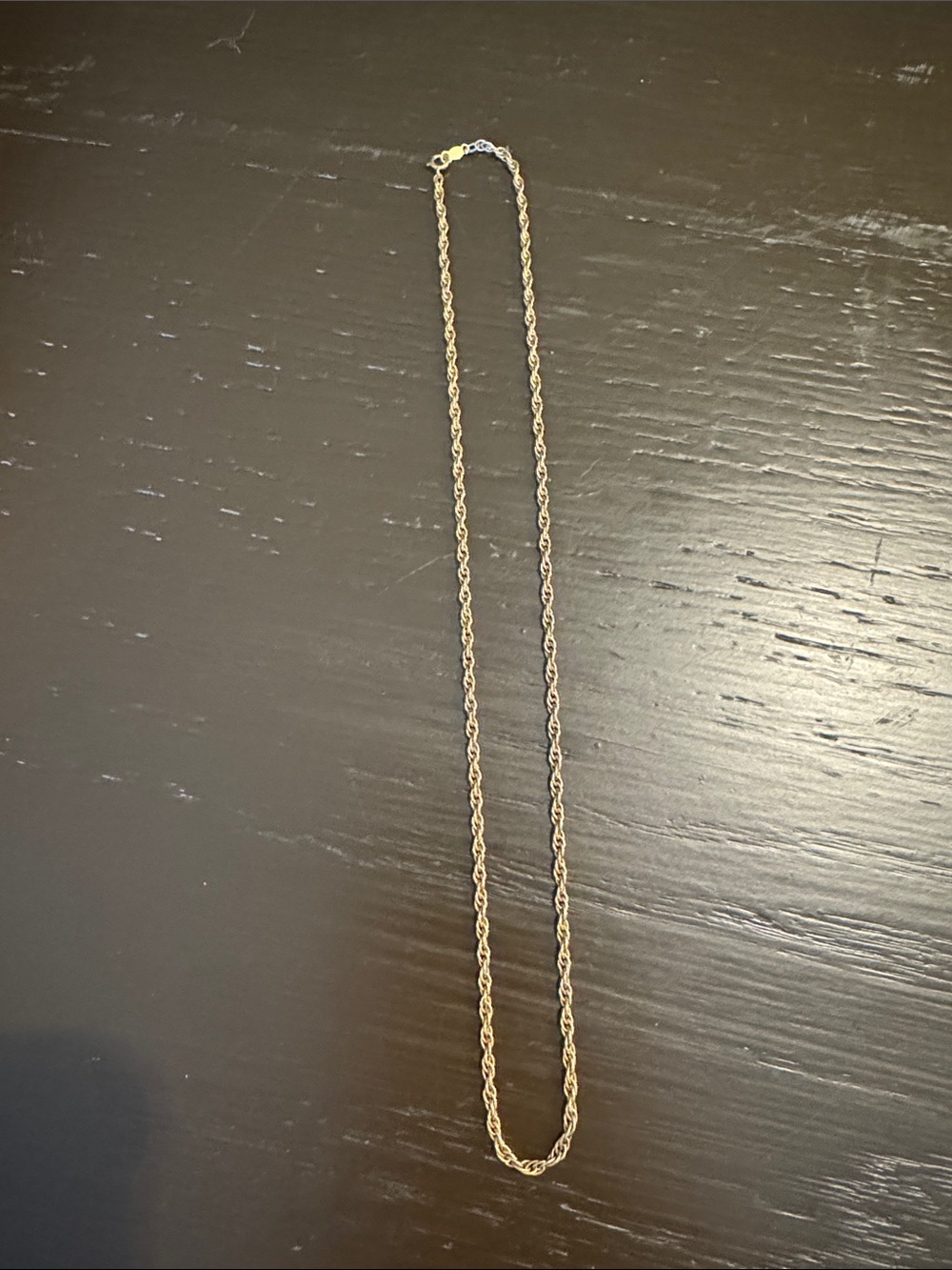 14k Gold Rope Chain Necklace